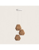Suspension Papier Tressé Trilla 3 Spots