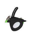Downlight LED 38W Rond Orientable OSRAM 120lm/W LIFUD Coupe Ø 170 mm Noir
