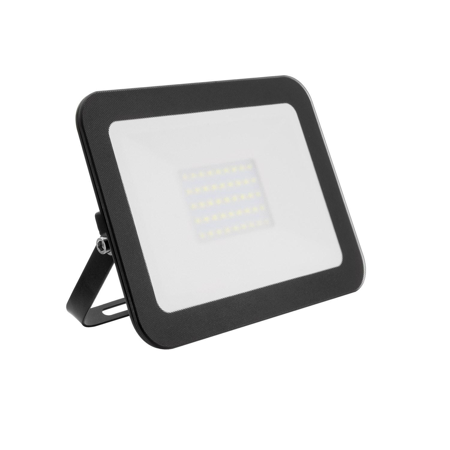 Projecteur LED Slim Crystal 120lm/W IP65 30W Noir Blanc froid 6000K
