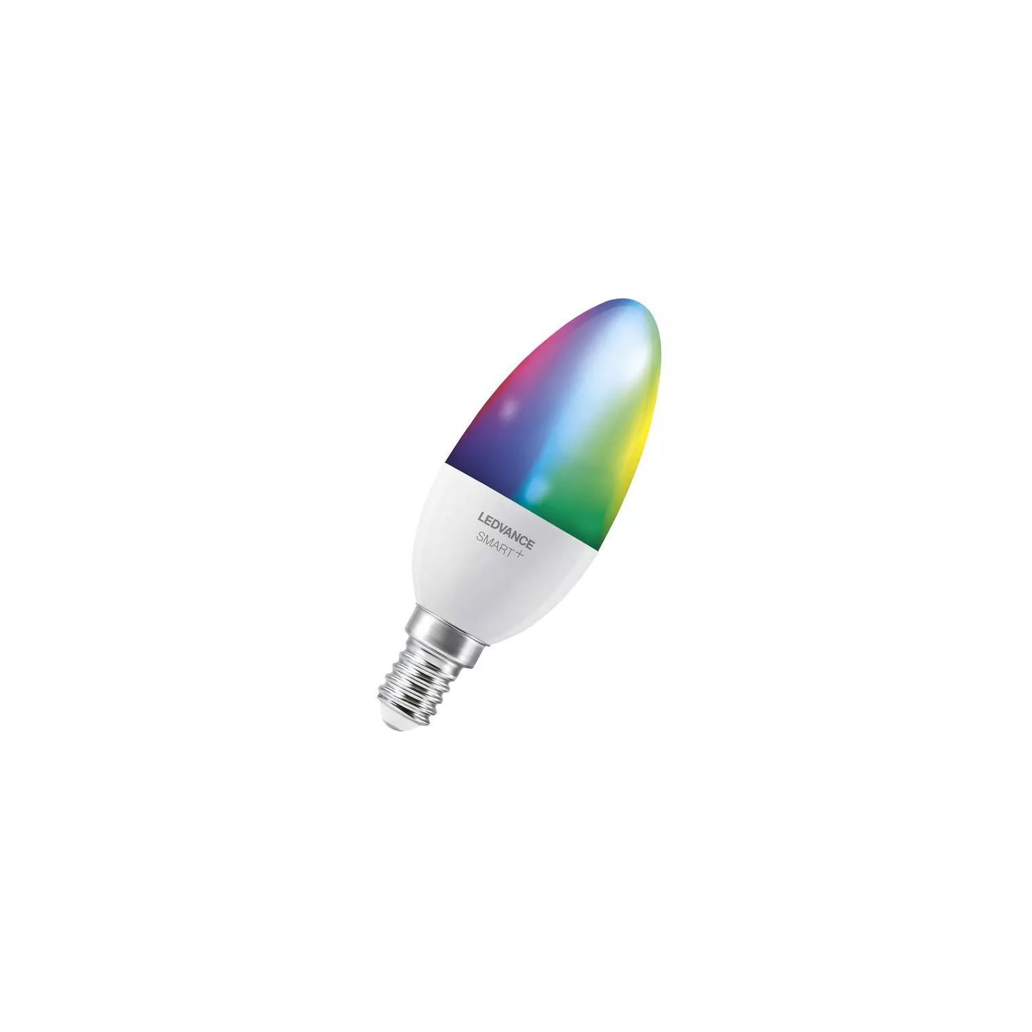Ampoule Intelligente LED E14 4.9W 470lm B40 Wifi RGBW LEDVANCE Smart+ RGBW