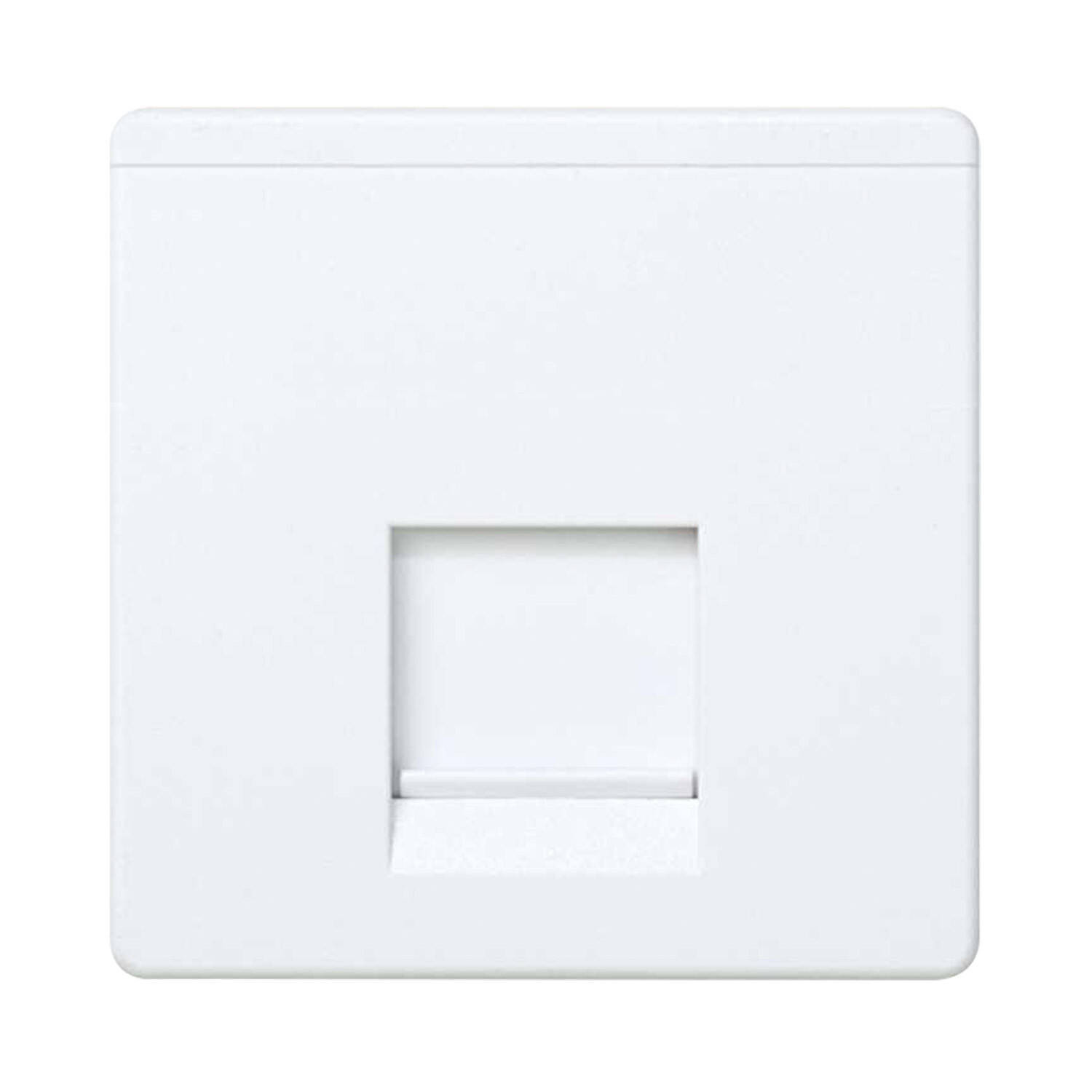 Plaque Prise RJ11/RJ45 SIMON 27 Play 27087 Blanc