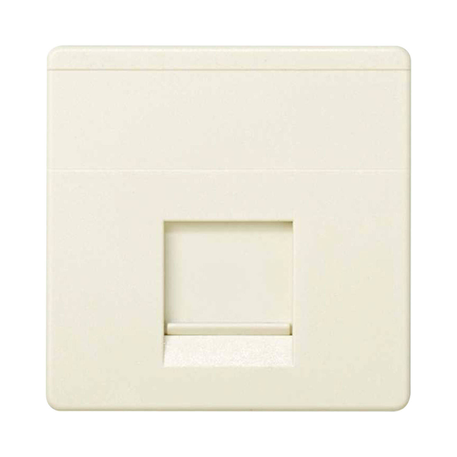 Plaque Prise RJ11/RJ45 SIMON 27 Play 27087 Ivoire