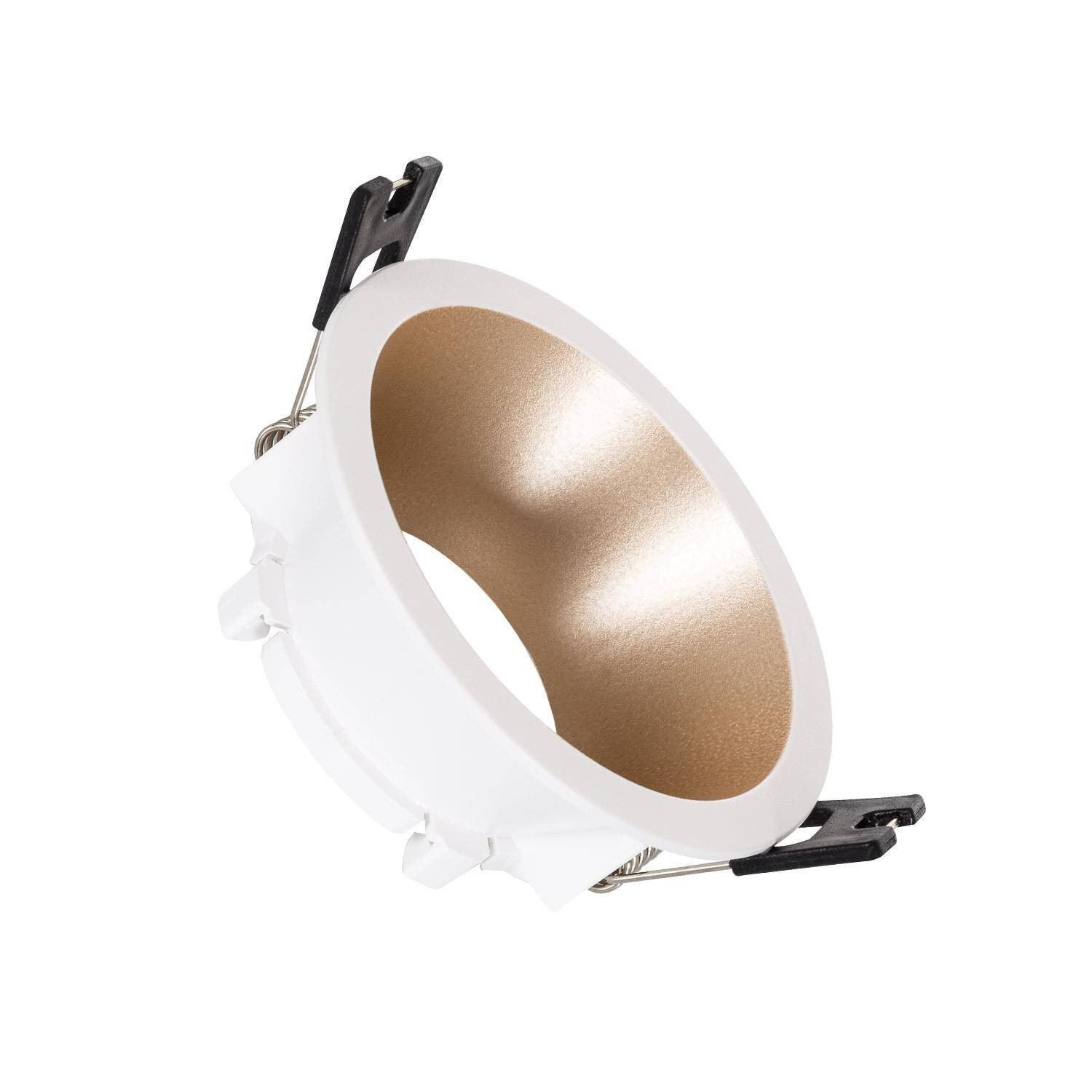 Collerette Downlight Conique Reflect pour Ampoule LED GU10 / GU5.3 Coupe Ø 75mm Beige