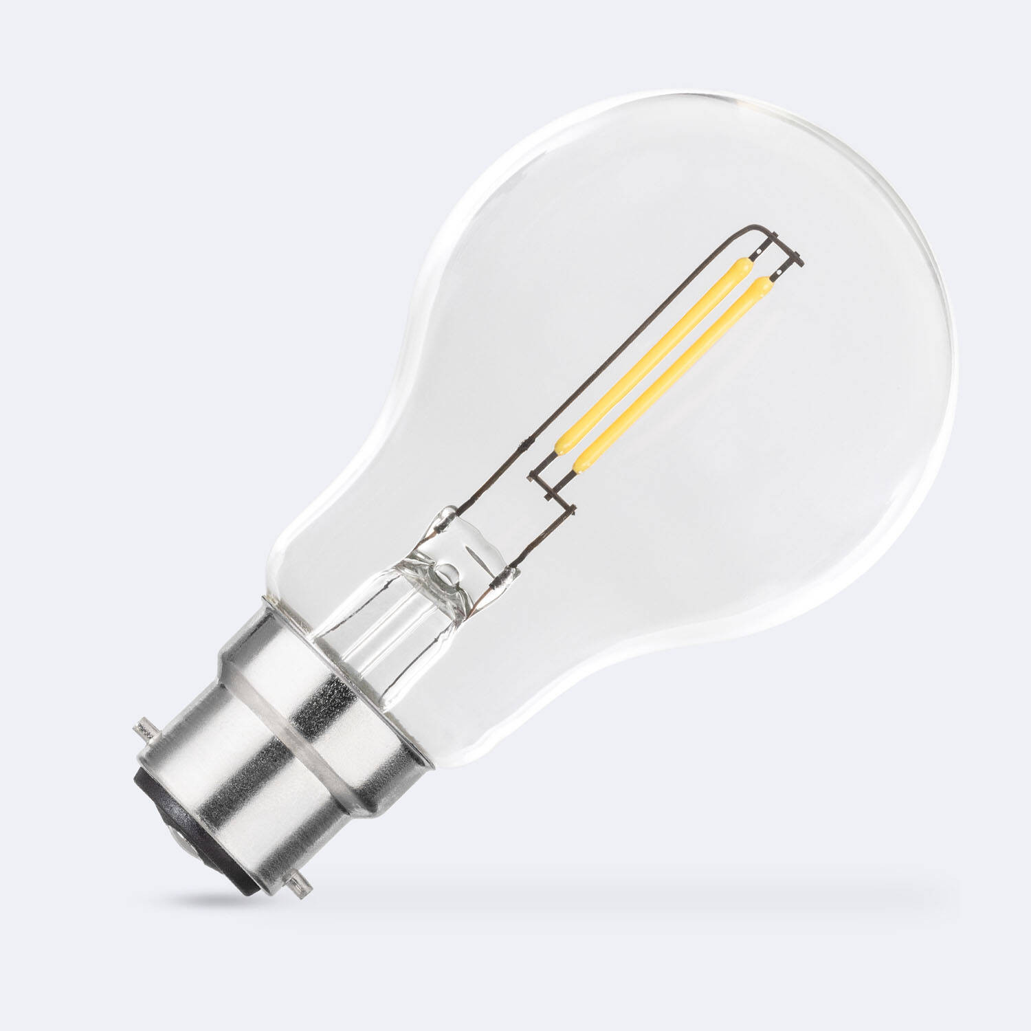 Ampoule Filament LED B22 2W 260lm A60 Blanc chaud 2700K
