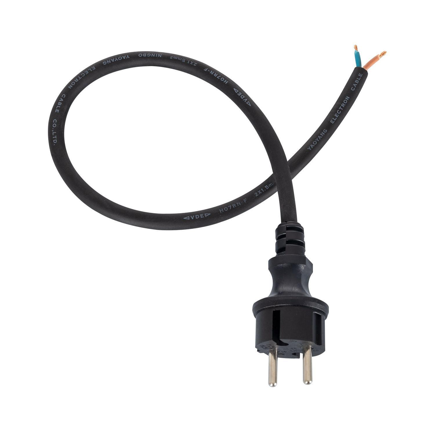 Connecteur d'Alimentation pour Câble Plat Noir de Guirlandes Noir