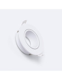 Collerette Downlight Ronde Blanche pour Ampoule LED GU10 / GU5.3 Coupe Ø 75 mm