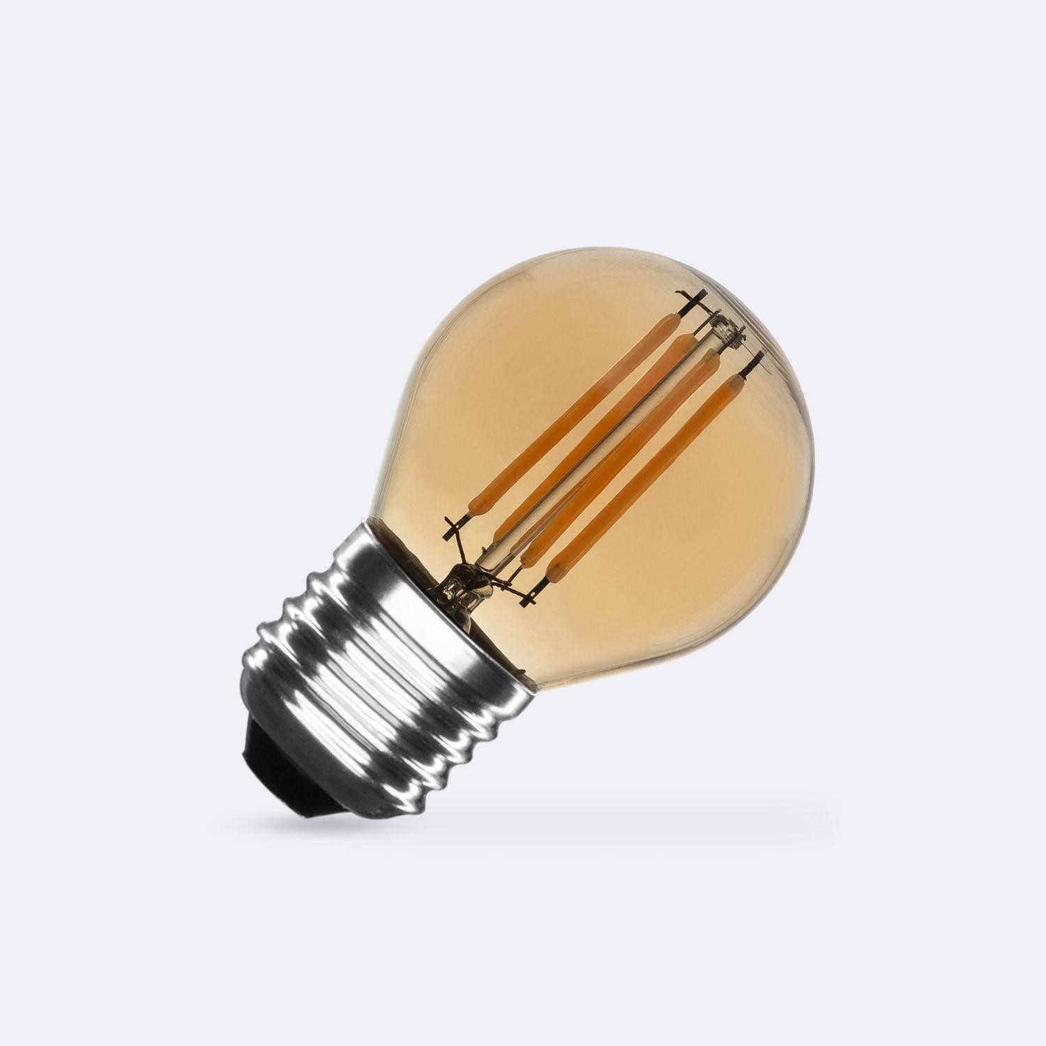 Ampoule LED Filament E27 4W 360lm G45 Gold No Flicker Blanc chaud 2700K