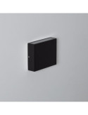 Applique Murale LED Extérieure Kaysa 6W Éclairage Double Face Carrée Noire