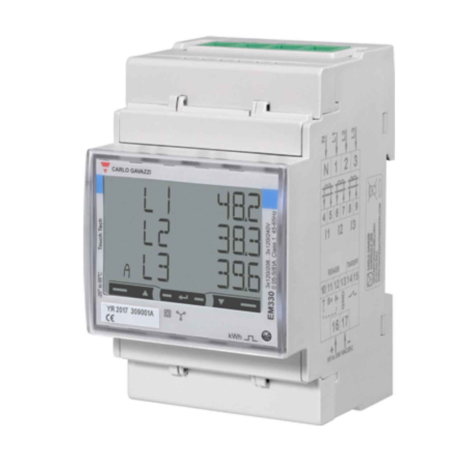 Compteur d'Énergie Triphasé Power Boost pour Véhicules Électriques Wattmètre 250A WALLBOX 22W