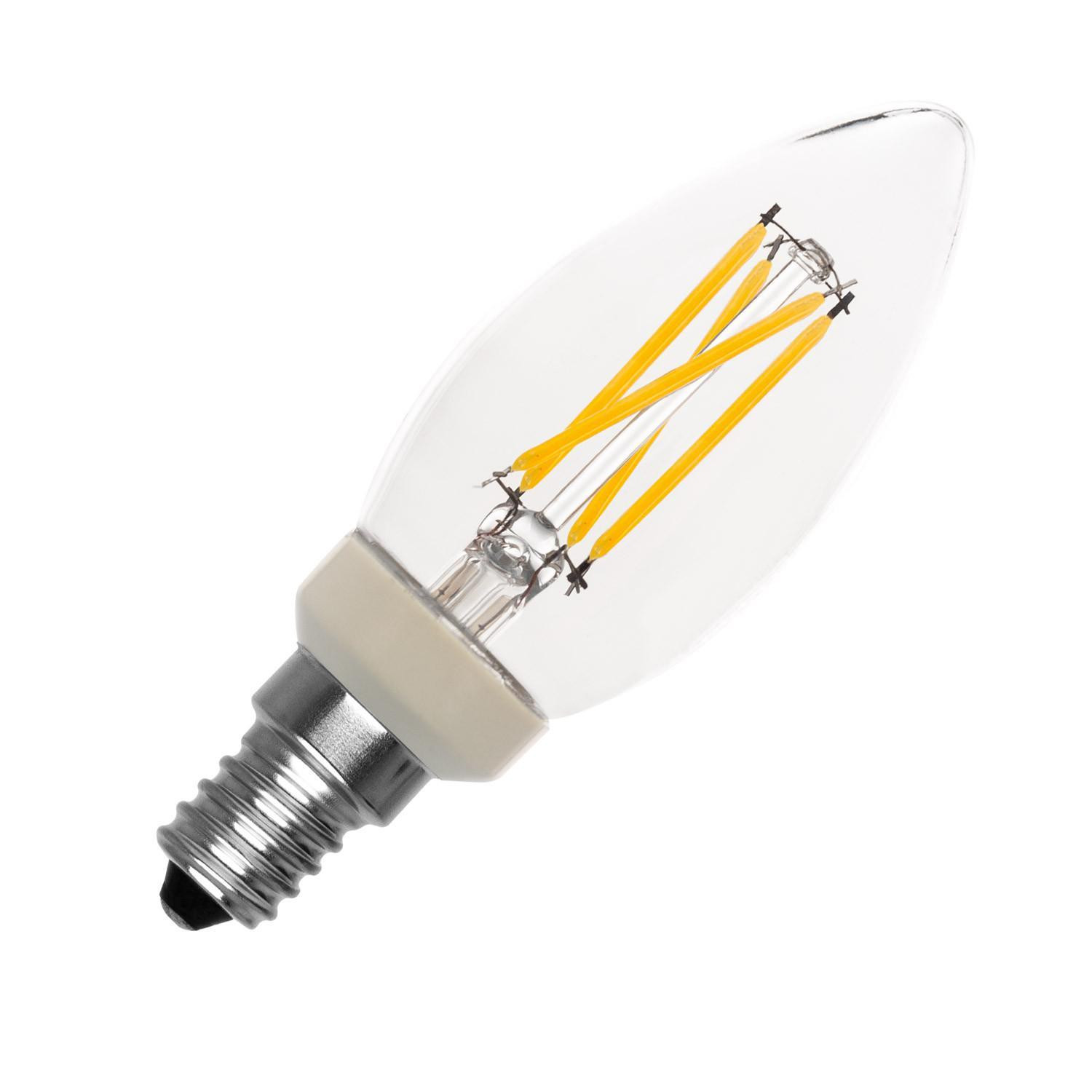 Ampoule LED Filament E14 3.5W 250lm C35 Dimmable Candle Blanc chaud 2700K
