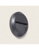 Balise LED Extérieure En Saillie au Mur Ronde Edulis Anthracite