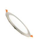 Dalle LED 18W Ronde Extra-Plate Coupe Ø 205 mm Argentée