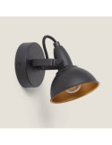 Lampe Murale Orientable Aluminium Emer 1 Spot Noir