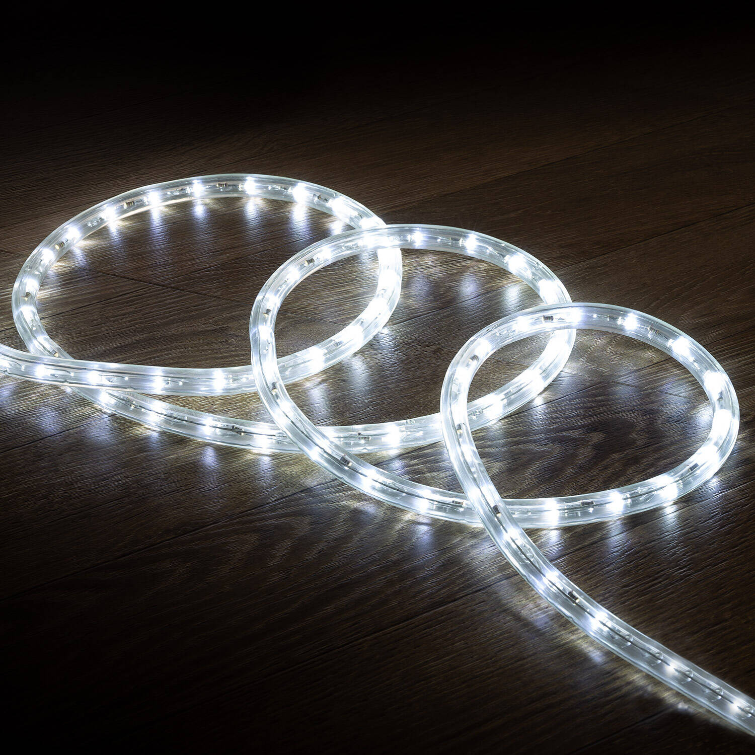 Gaine LED Ronde 220V AC 36LED/m Blanc Froid IP65 Coupe Tous les 100cm 2 m