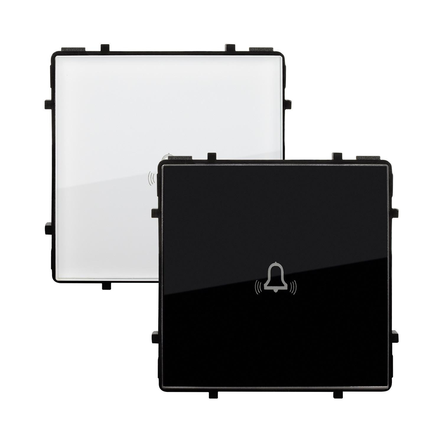 Bouton Poussoir Sonnette Simple Tactile Modern Noir