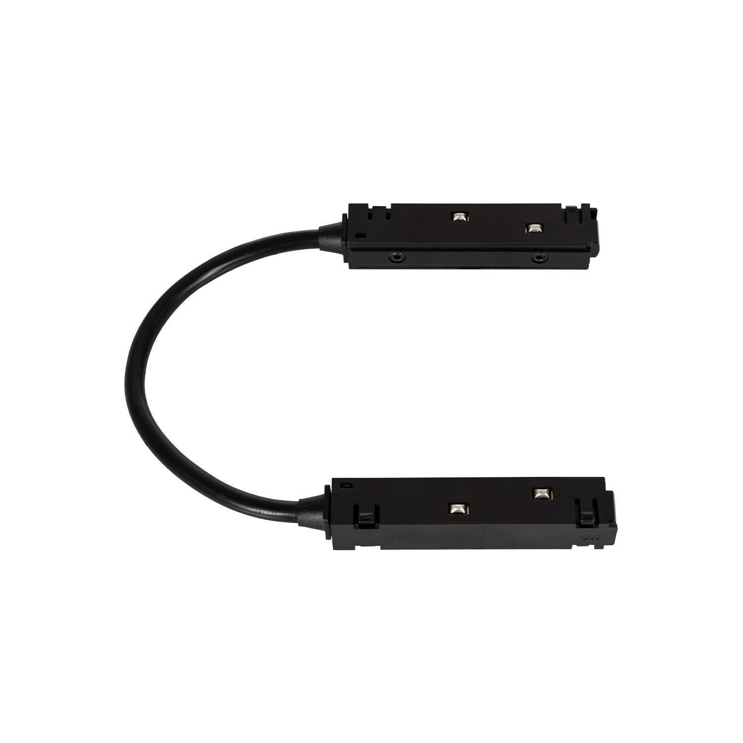 Connecteur d'Angle Flexible pour Rail Magnétique 20mm Noir