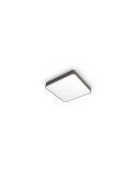 Plafonnier LED PHILIPS Carré CCT Marron 32W avec Télécommande