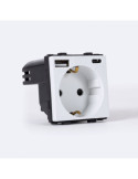 Prise avec USB Schuko Type F Modern