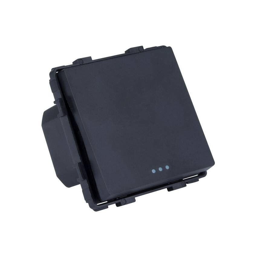 Bouton Poussoir Simple Modern Noir