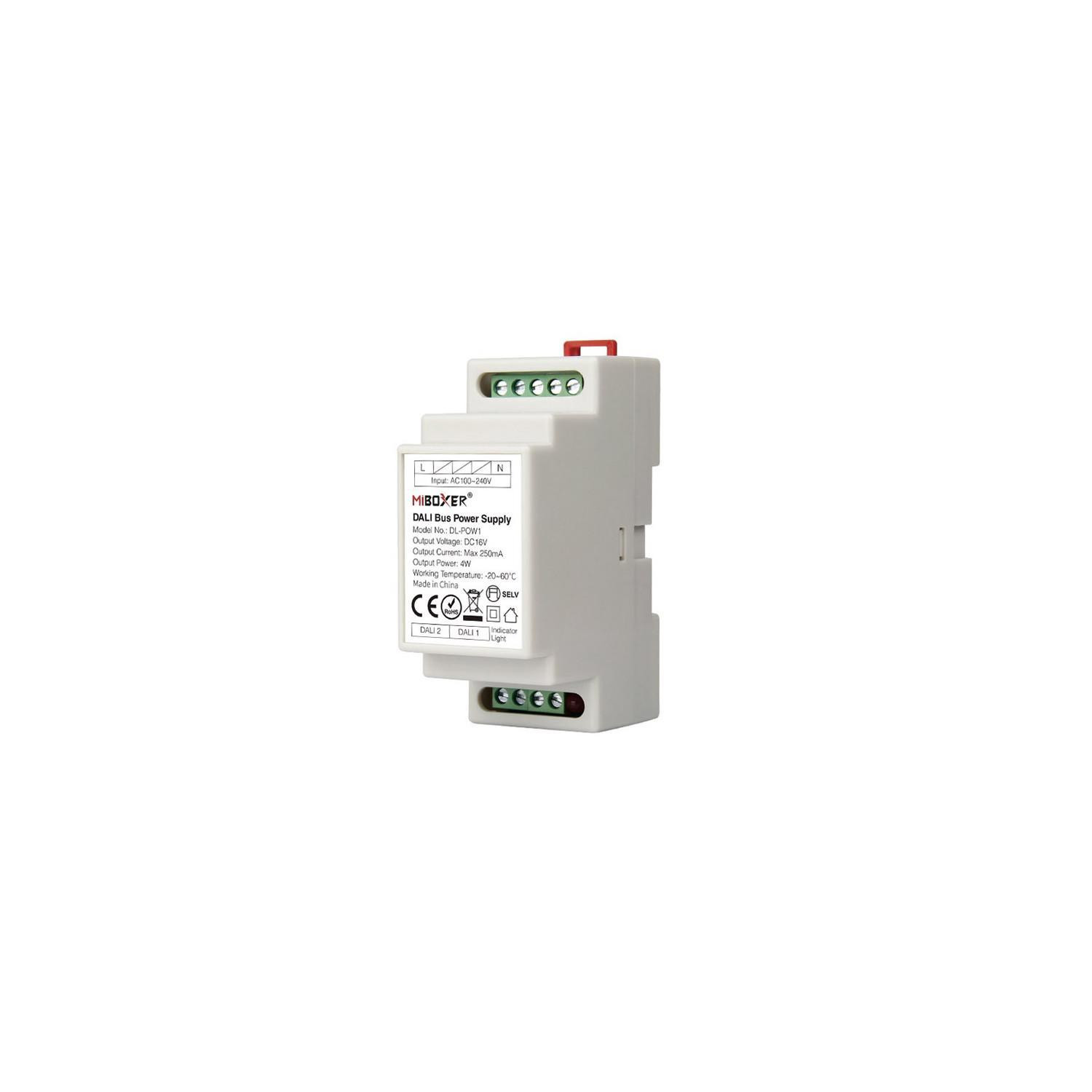 Bloc d’Alimentation BUS DALI 16V DC 250mA MiBoxer DL-POW1 4W