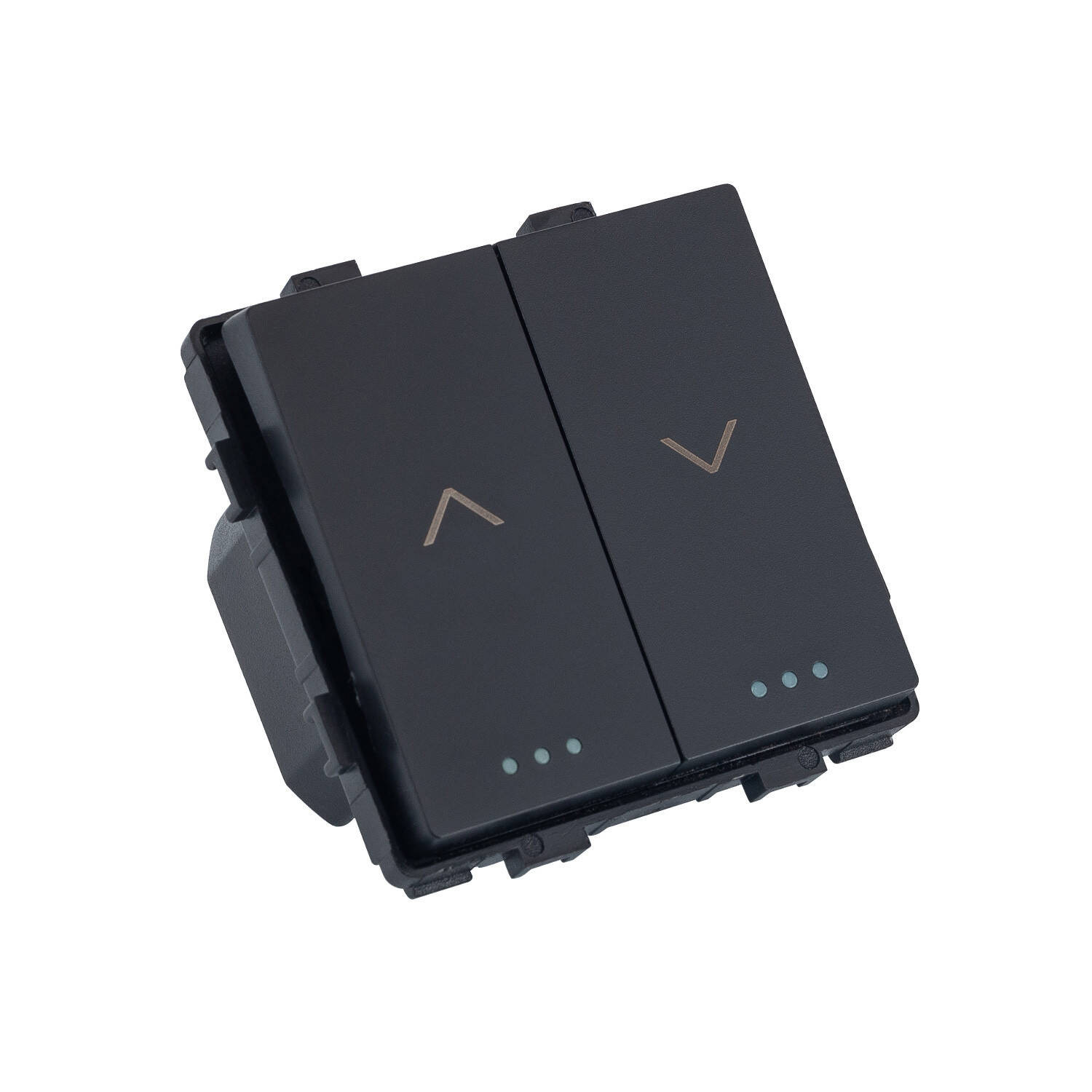 Bouton-Poussoir pour Volets Roulants Automatiques avec Flèches Modern Noir
