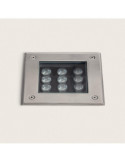Balise Extérieure LED Encastrable au Sol Carrée Utopia 12 W