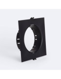 Collerette Downlight Carré Encastrable Orientable pour Ampoule LED GU10 AR111 Coupe Ø135 mm