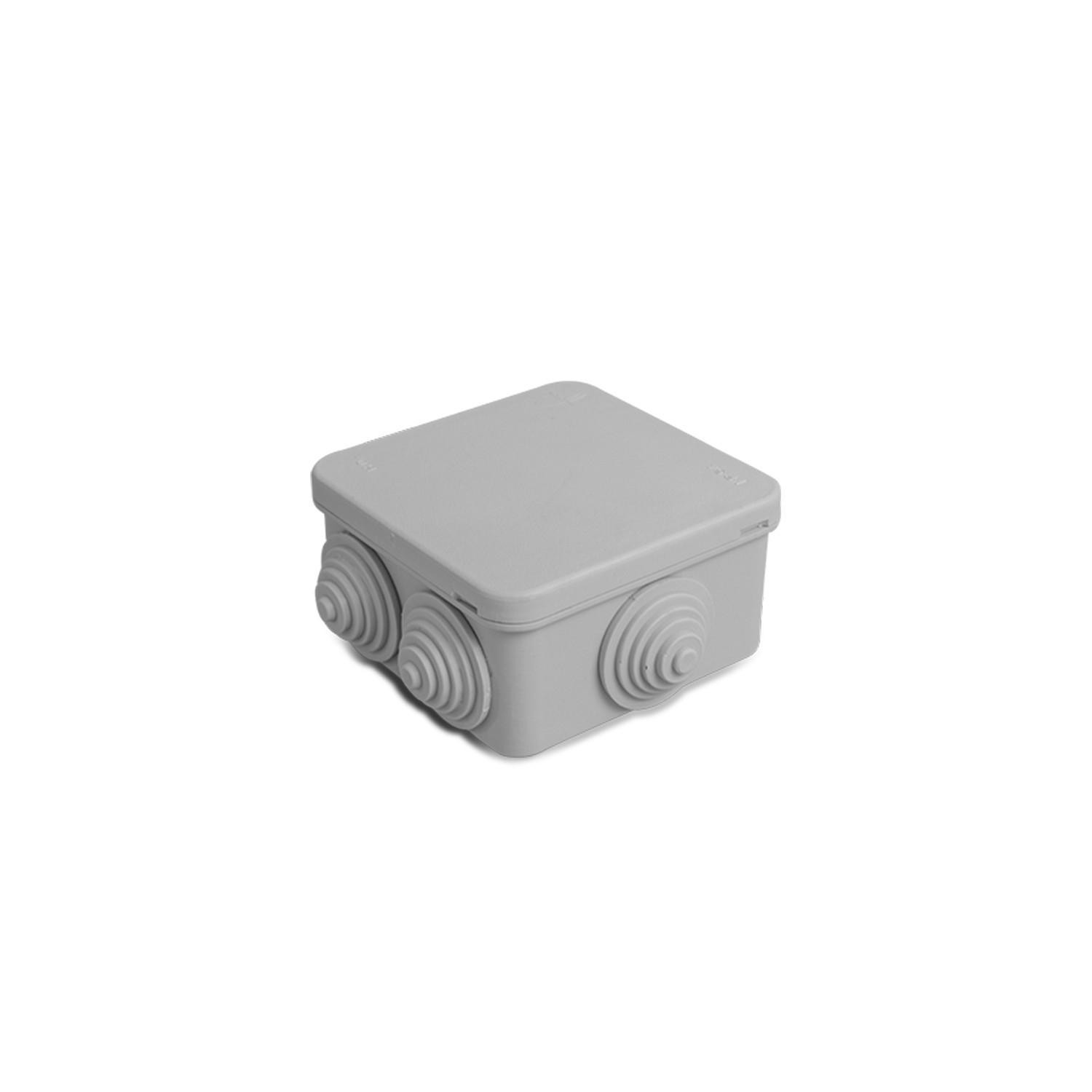 Boîte de Dérivation Étanche en Saillie IP54 85x85x45mm Gris