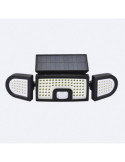 Projecteur Solaire LED IP 7W avec Détecteur de Mouvement PIR et Détecteur Crépusculaire
