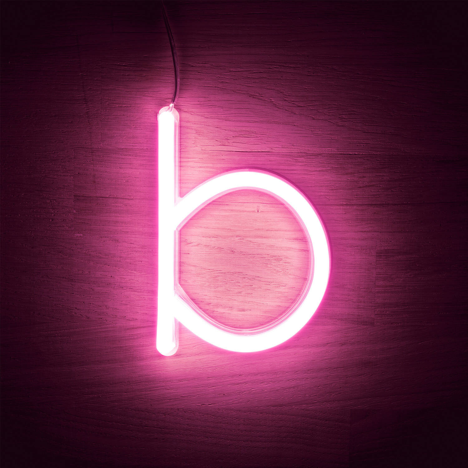 Lettres Néon LED Rose B Rose