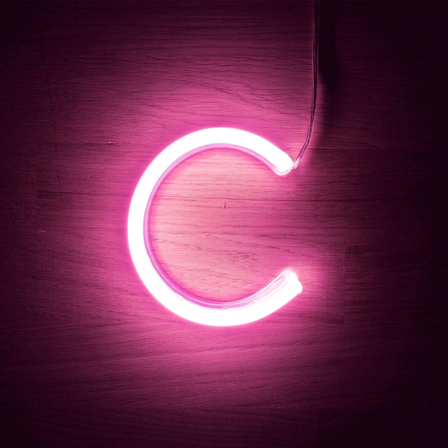 Lettres Néon LED Rose C Rose