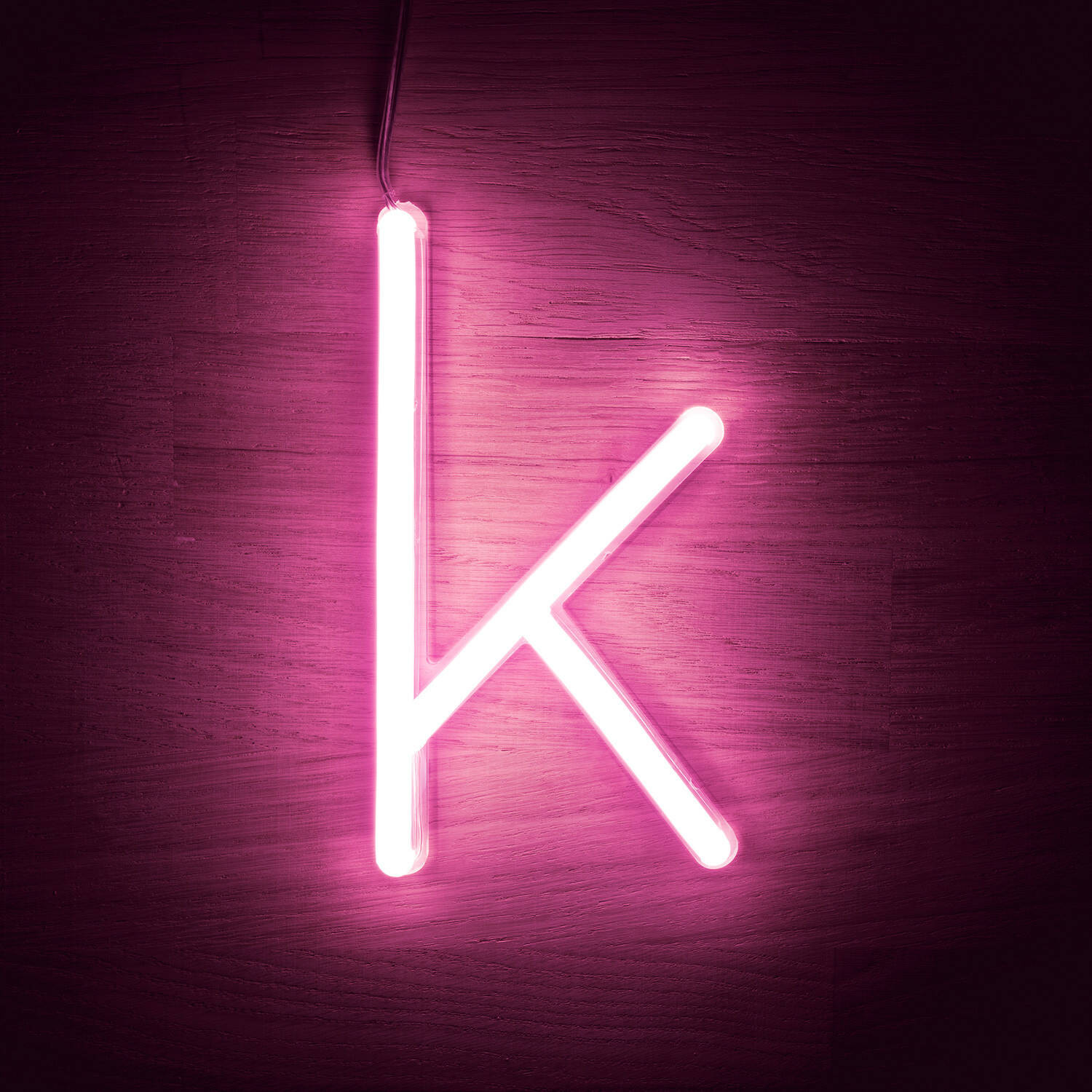 Lettres Néon LED Rose K Rose