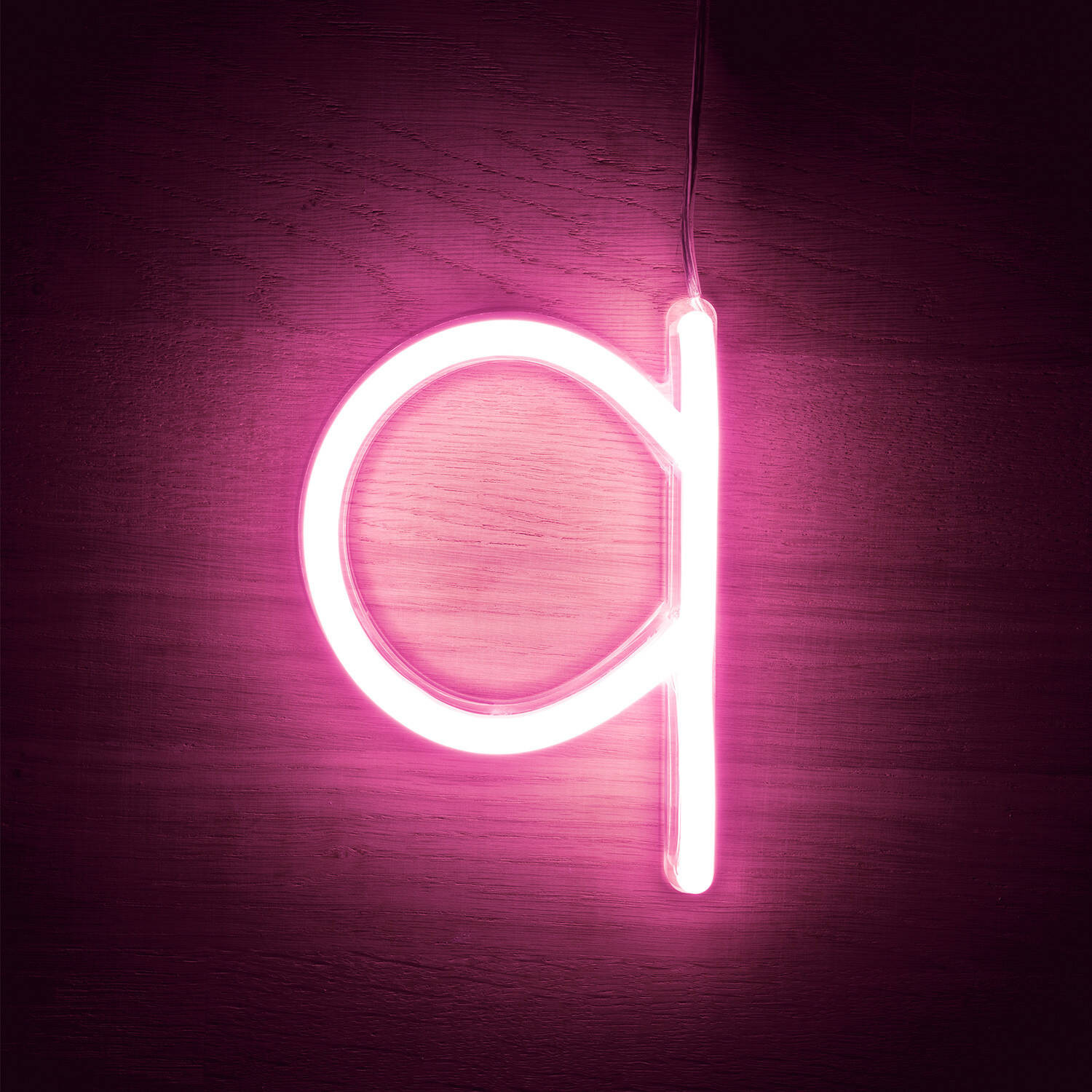 Lettres Néon LED Rose Q Rose