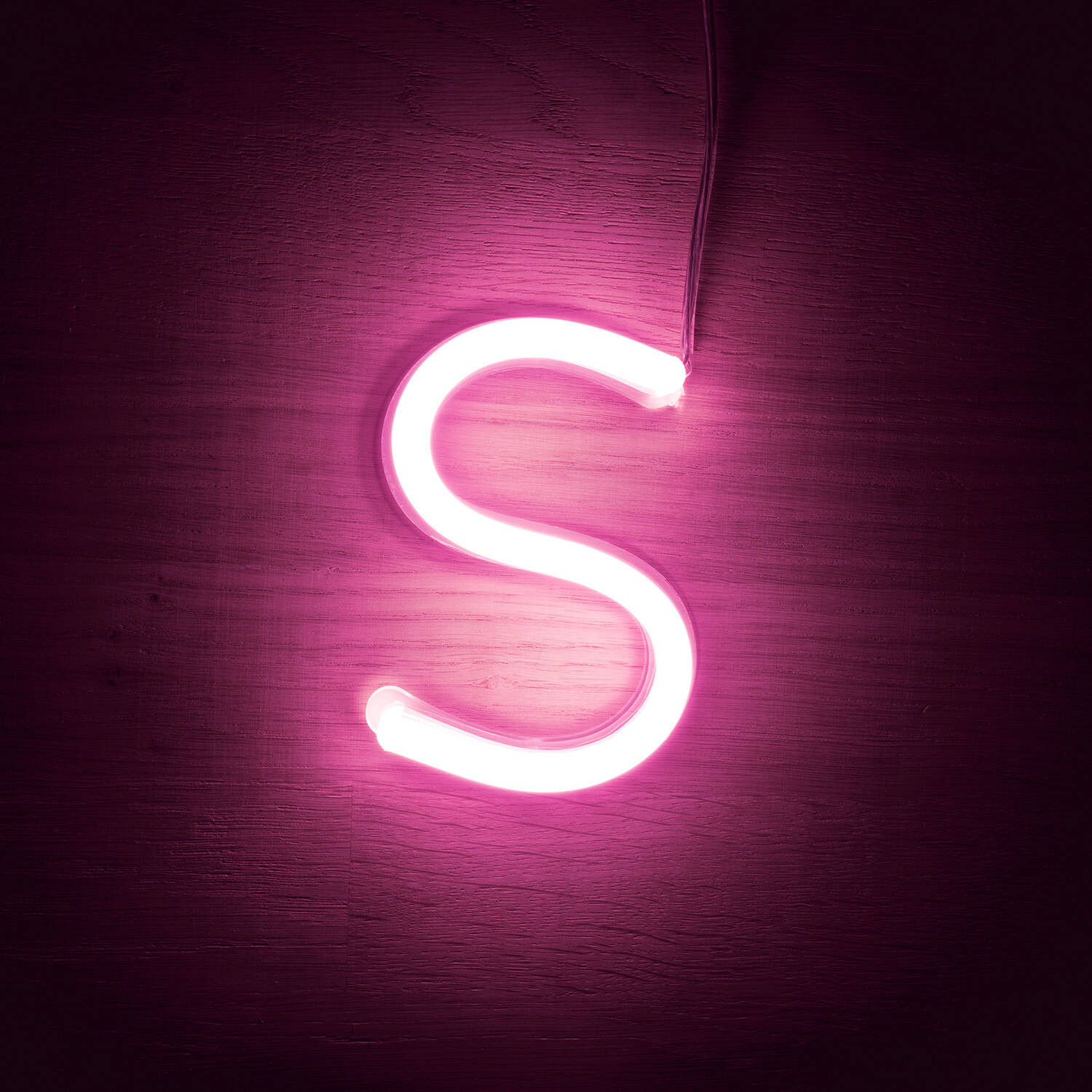 Lettres Néon LED Rose S Rose