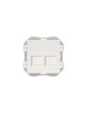 Plaque Prise RJ45 avec Double Connecteur SIMON 270 20000188