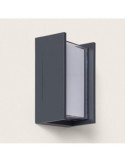 Applique murale extérieur LED à double diffuseur sélectionnable Lysandra 12 W en aluminium CCT