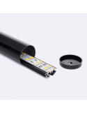 Profilé Aluminium Rond de 2m pour Ruban LED jusqu'à 16 mm