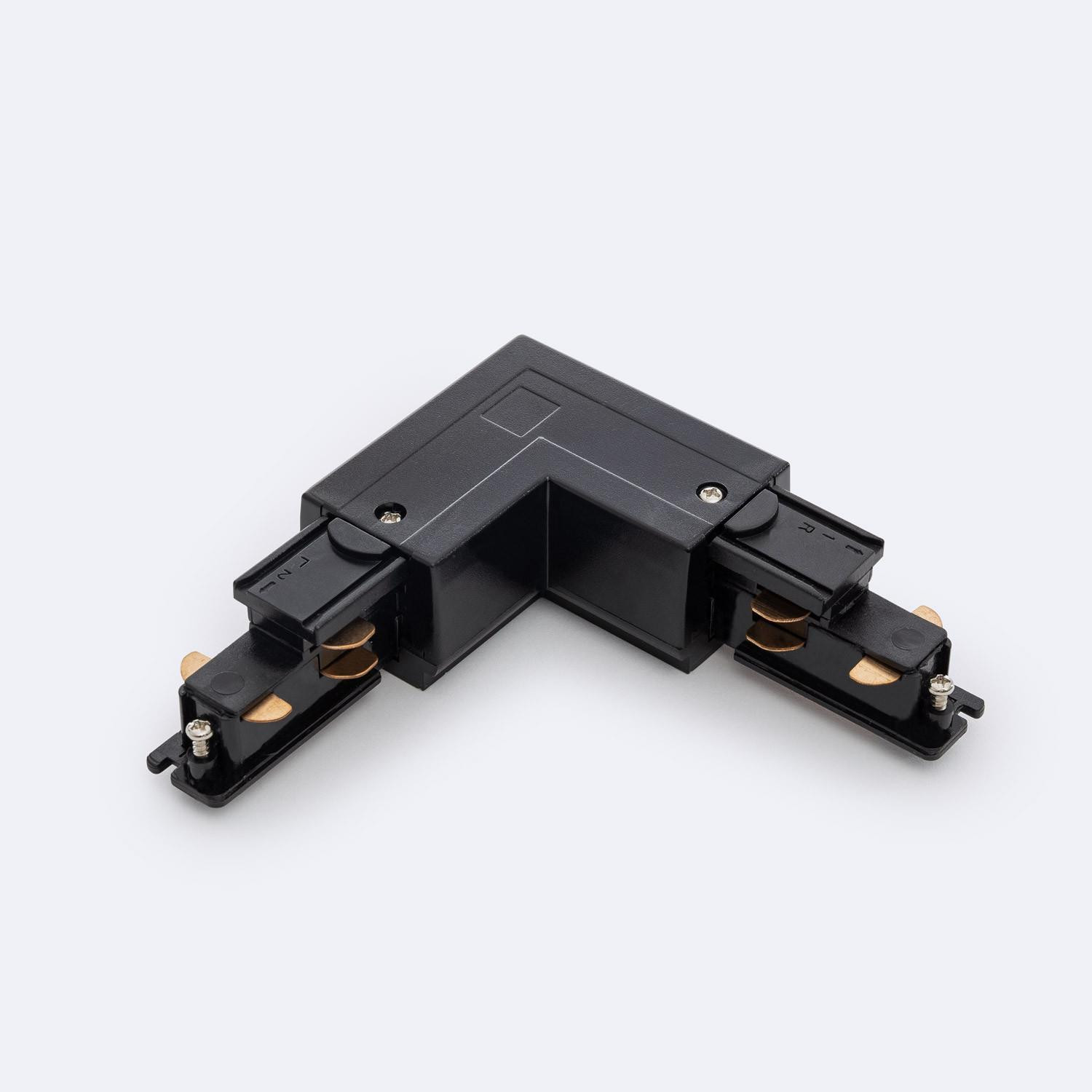 Connecteur Right Side Type L pour Rail Triphasé DALI Noir