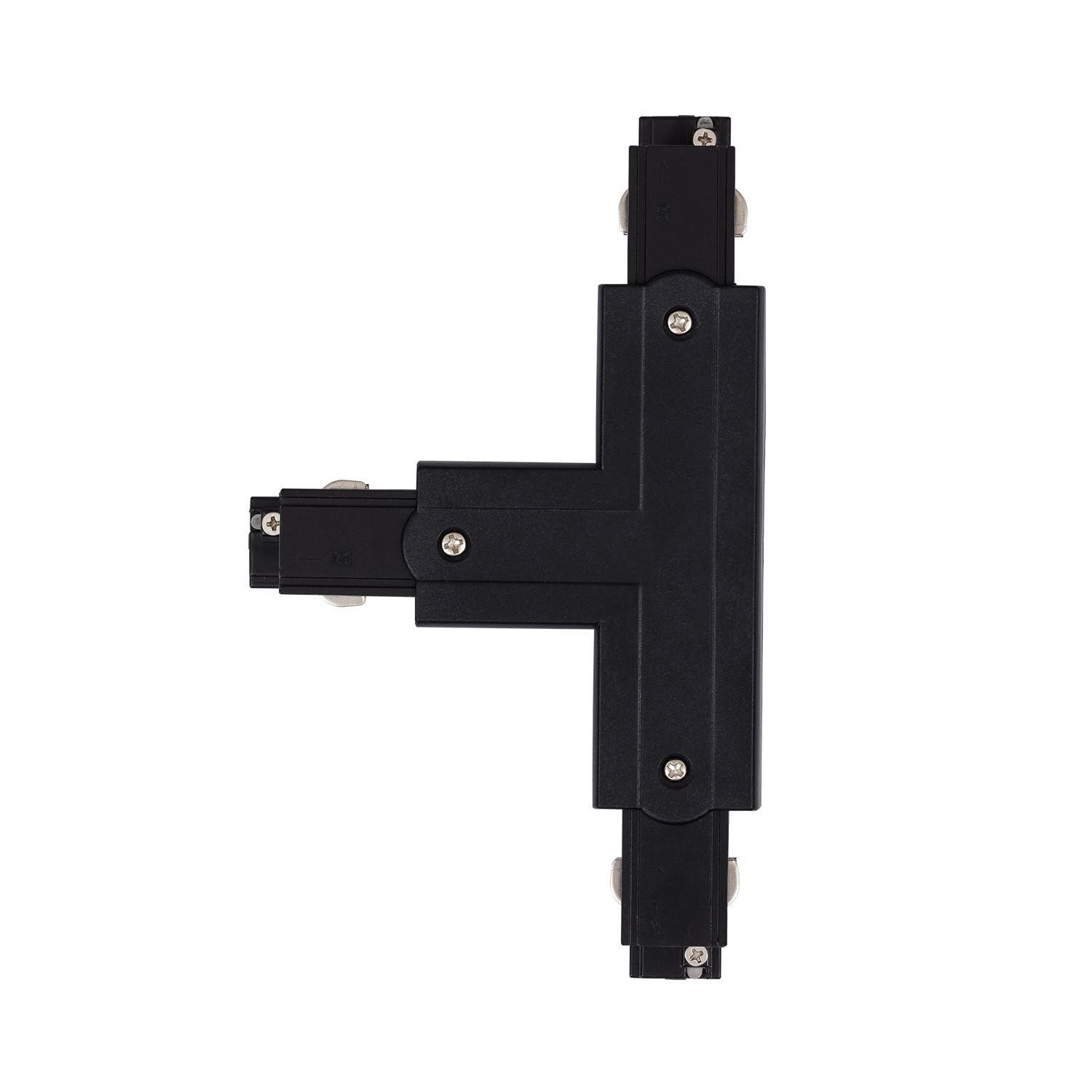 Connection Left Side Type T pour Rail Triphasé Noir