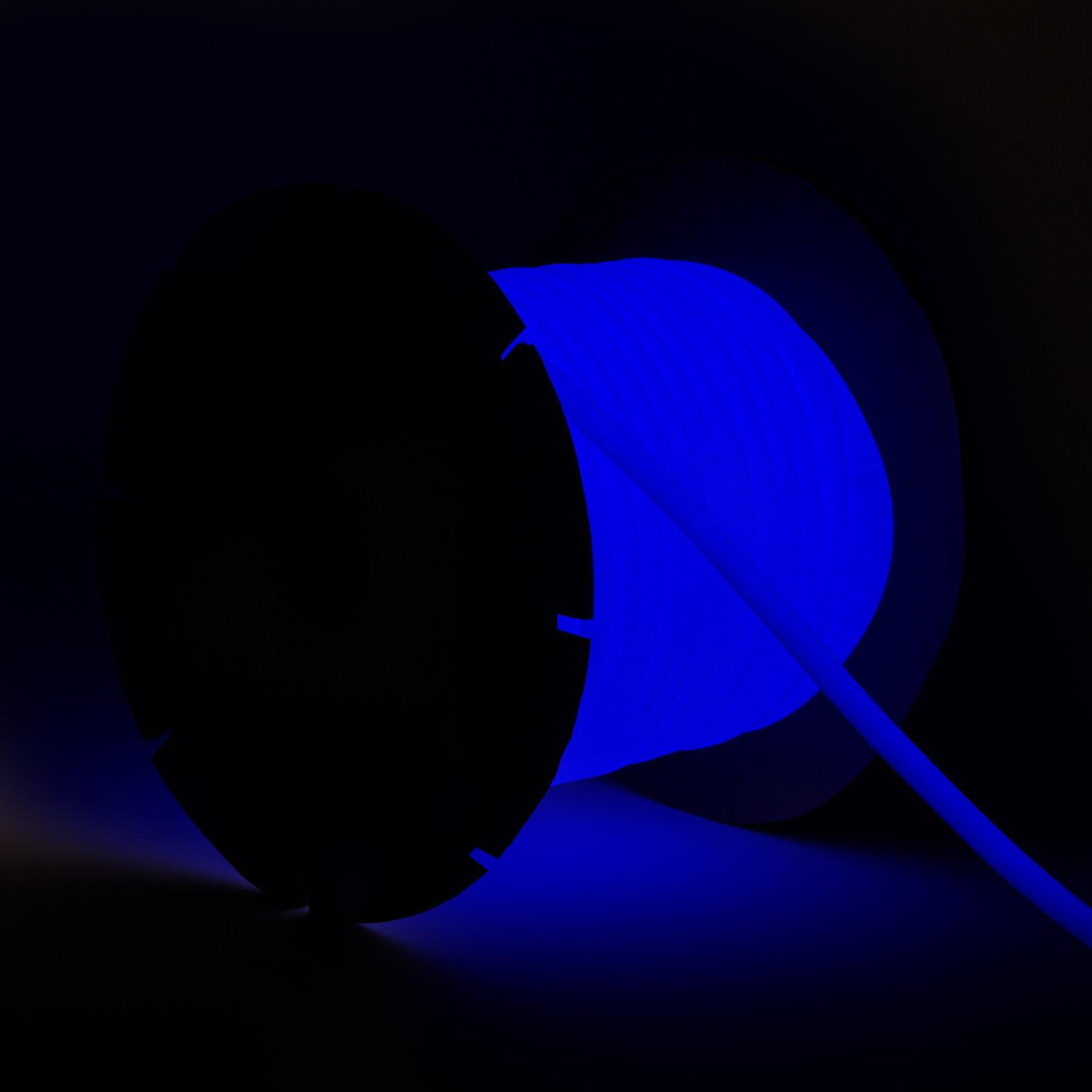 Bobine Gaine Néon LED Dimmable 220V Circulaire SFLEX17 50 Mètres IP65 Coupe 100cm Bleu