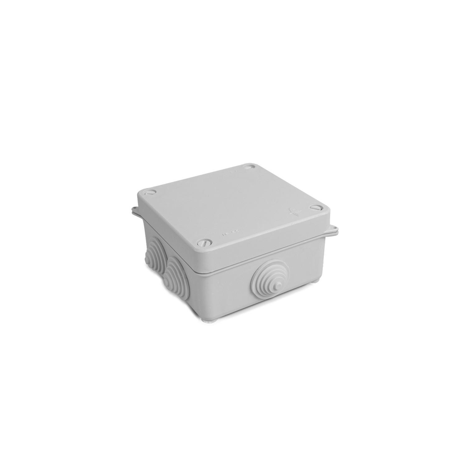 Boîte de Dérivation Étanche en Saillie IP55 113x113x60mm Gris