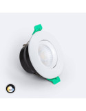 Spot Downlight Ignifuge LED 5-8W Rond Dimmable IP65 Coupe Ø 65 mm Design Ajustable