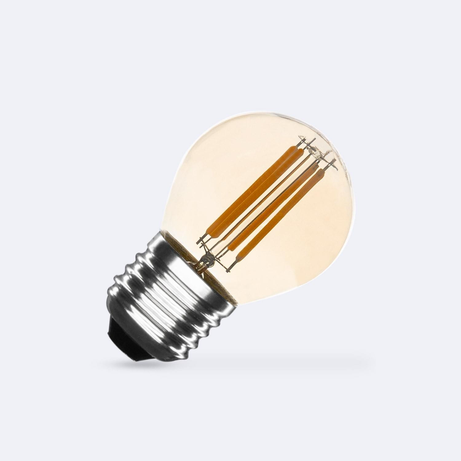 Ampoule LED Filament E27 4W 470lm Dimmable G45 Gold No Flicker Blanc chaud 2700K