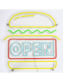 Enseigne Néon LED  "OPEN" Burguer