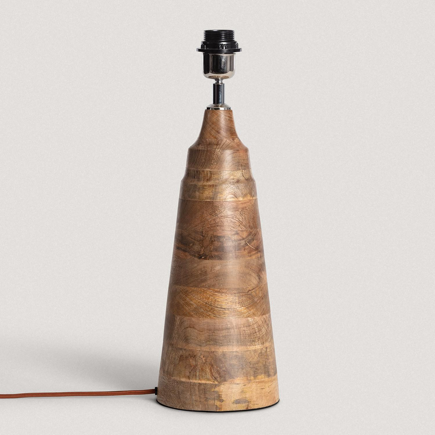 Pied de Lampe à Poser en bois Rajesh ILUZZIA Naturel