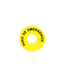 Étiquette Arrêt d'Urgence pour Bouton-Poussoir MAXGE Ø40 mm