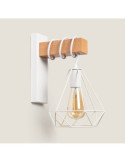 Lampe Murale Métal et Bois Sardo
