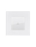 Bouton Poussoir Simple avec Plaque Crystal