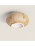 Plafonnier LED Rond Bambou Ø400 mm Denia