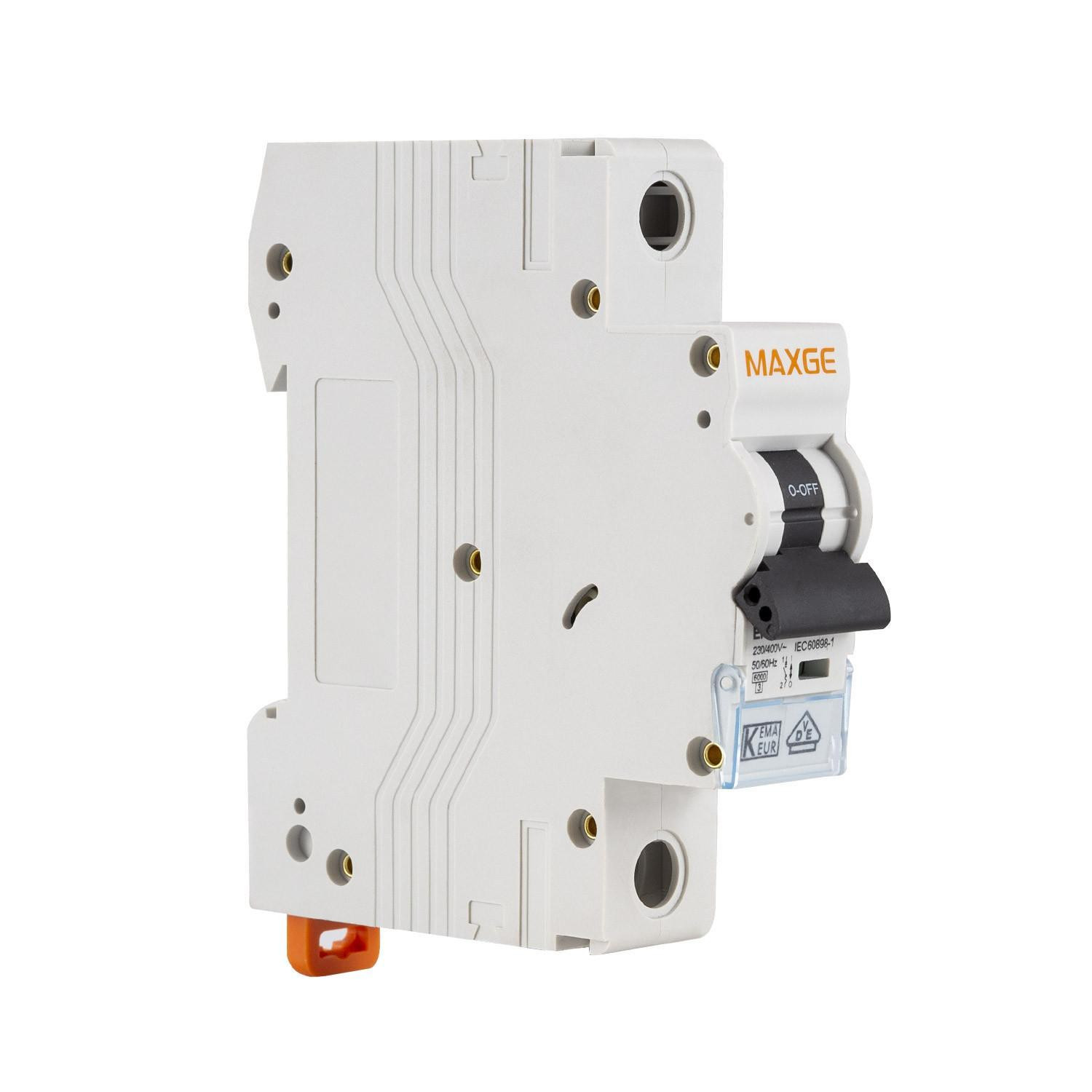 Disjoncteur Résidentiel 1P-6kA 6-40A Courbe C MAXGE 16A